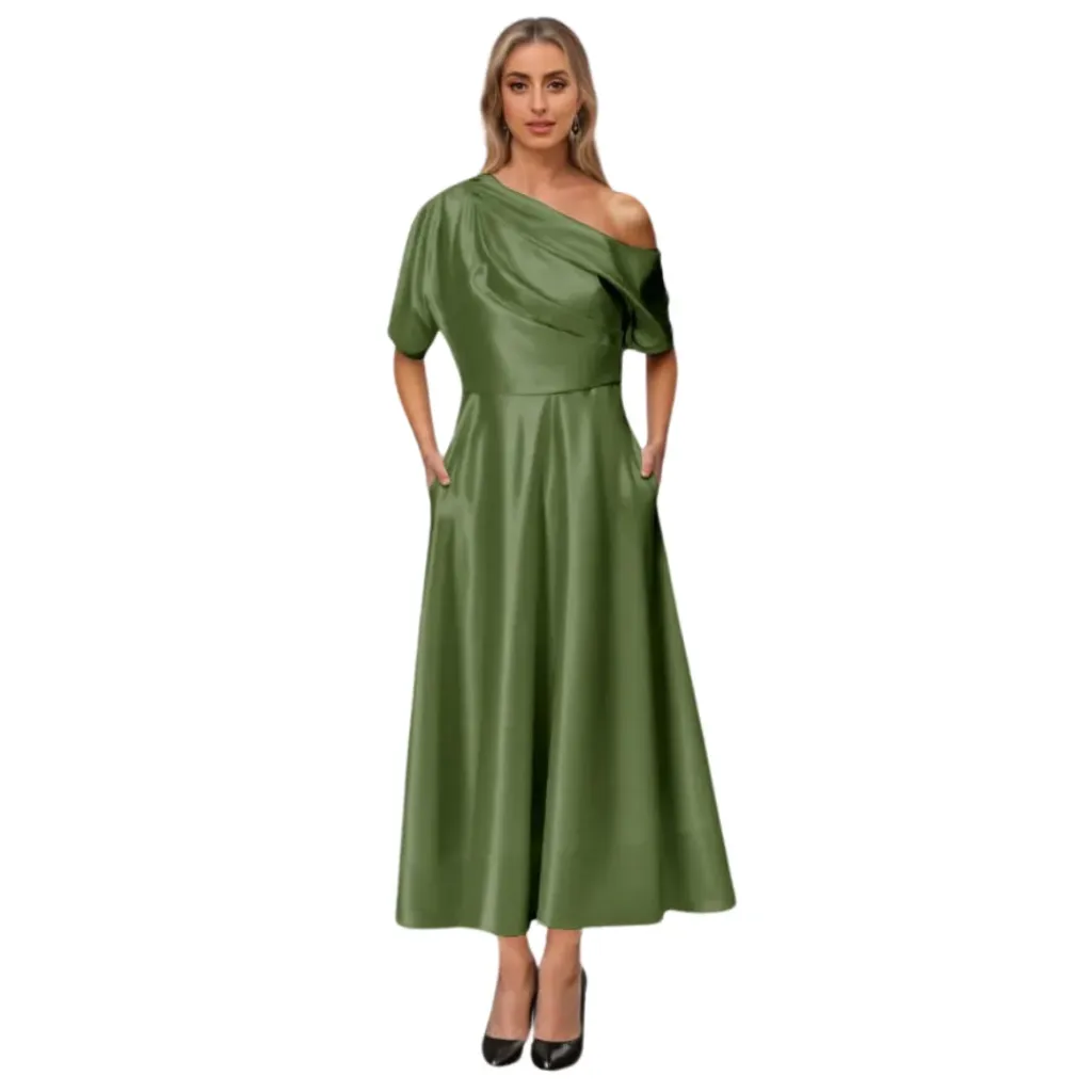 Vestido Liso Monvelli C Verde T L