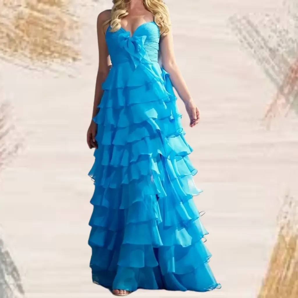 [511090] Vestido Liso Imcactor C Azul T XS