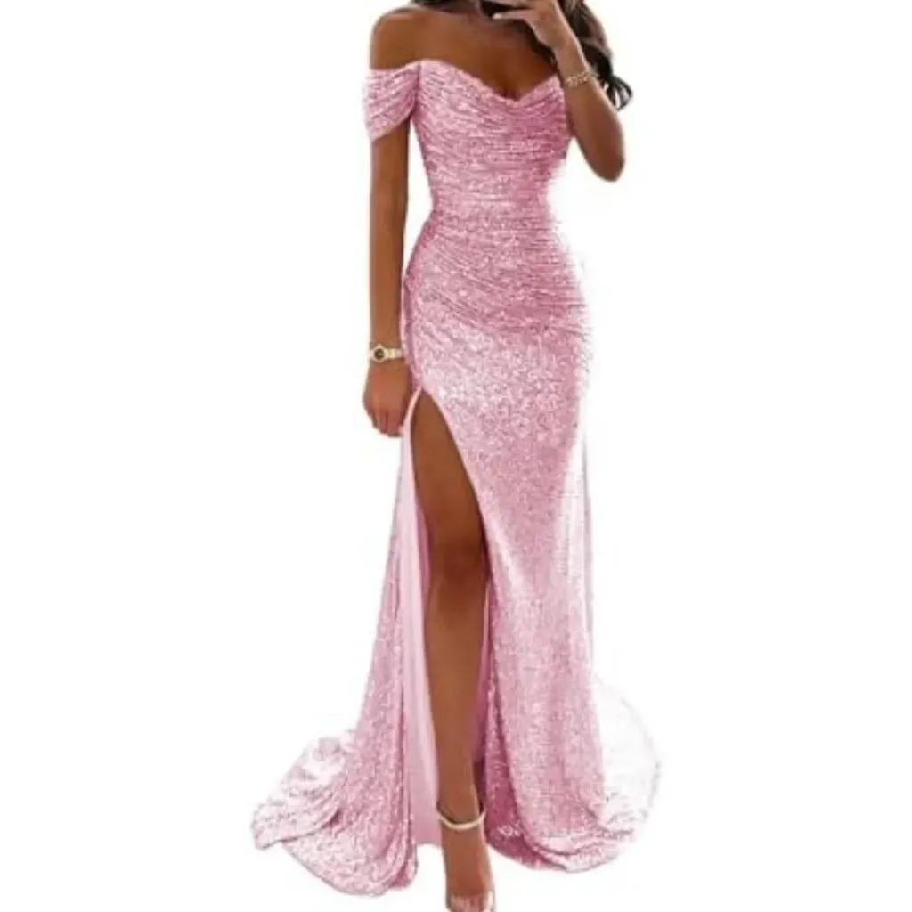 [511095] Vestido Lentejuelas Monvelli C Rosa T M