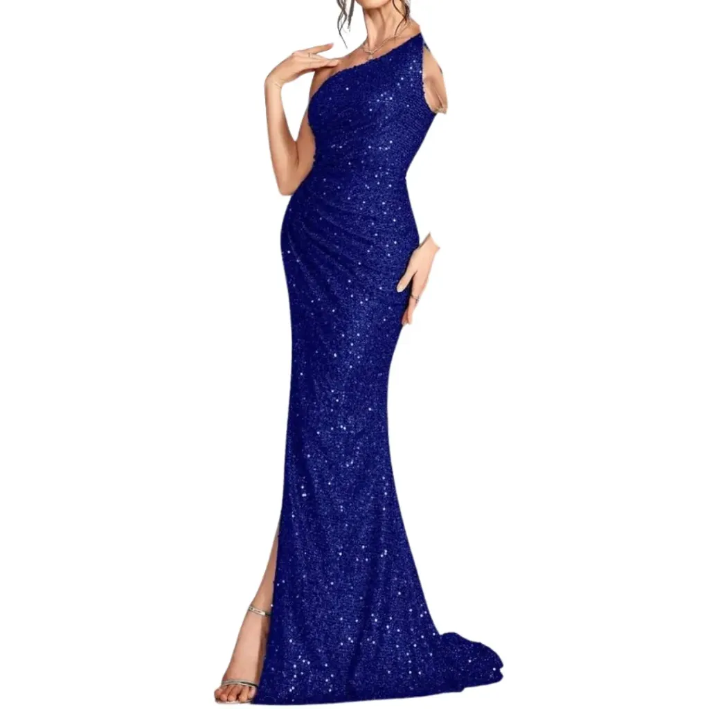 [511101] Vestido Lentejuelas Snownose C Azul Rey T S