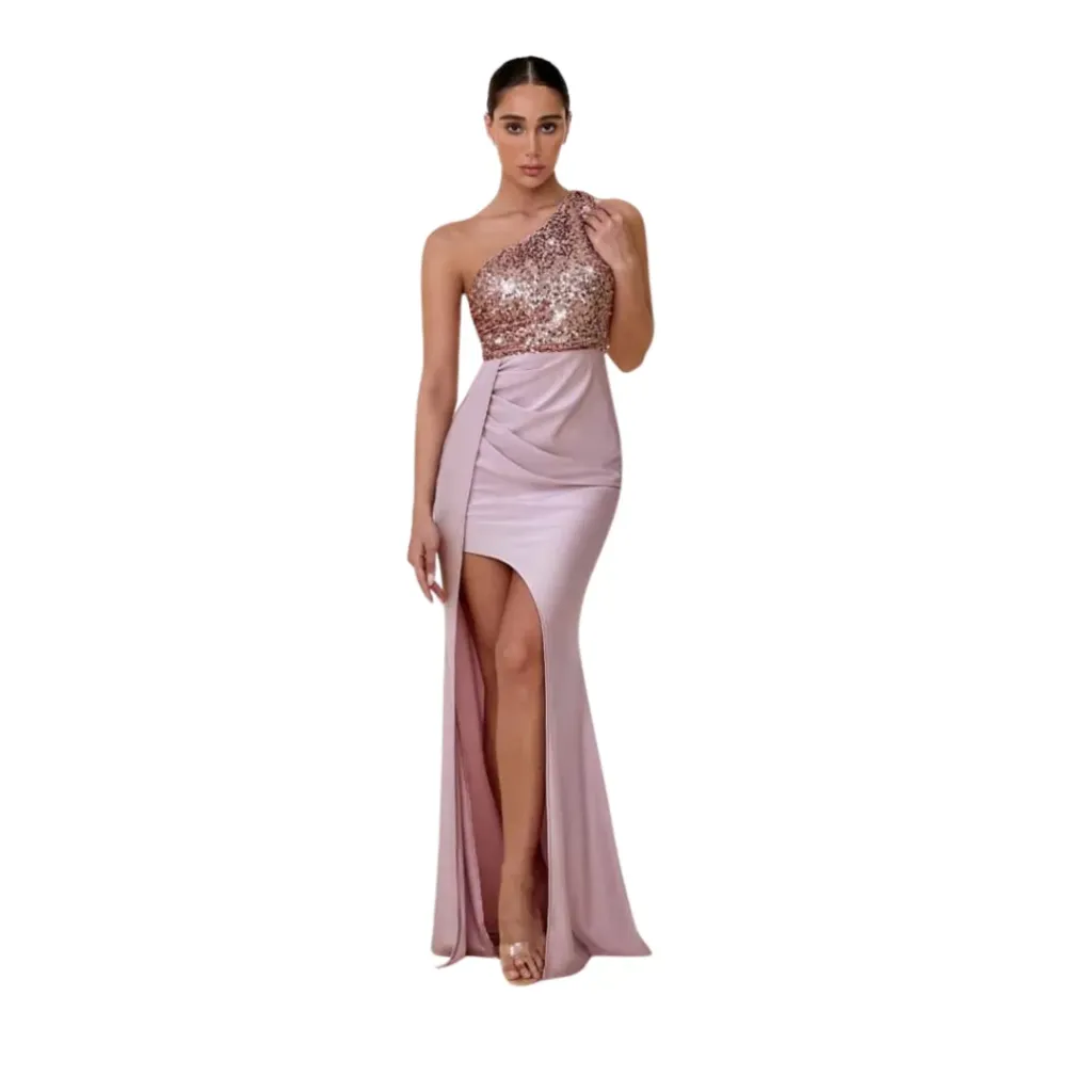 [511108] Vestido Lentejuelas Wenkafo C Rosa T S