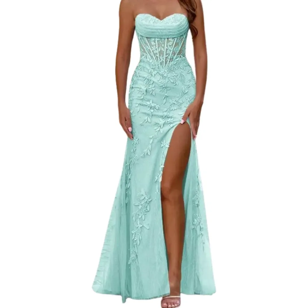 [511117] Vestido Bordado Monvelli C Verde T S