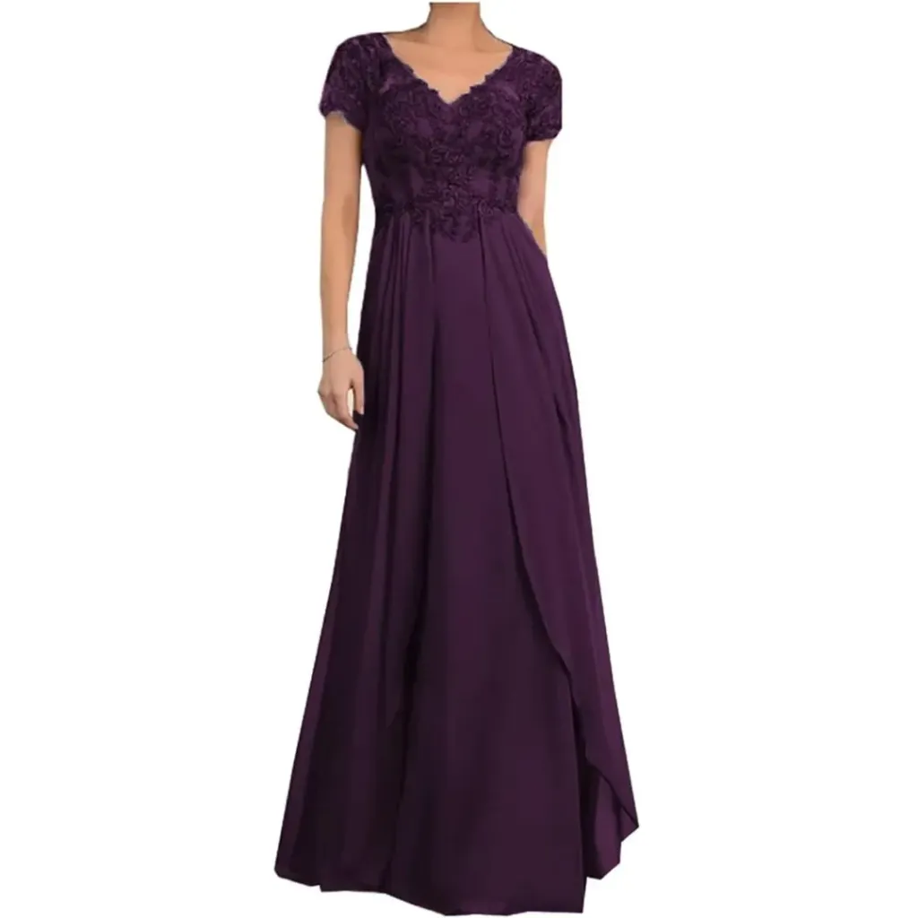 [511118] Vestido Bordado Party From Dress C Violeta T L