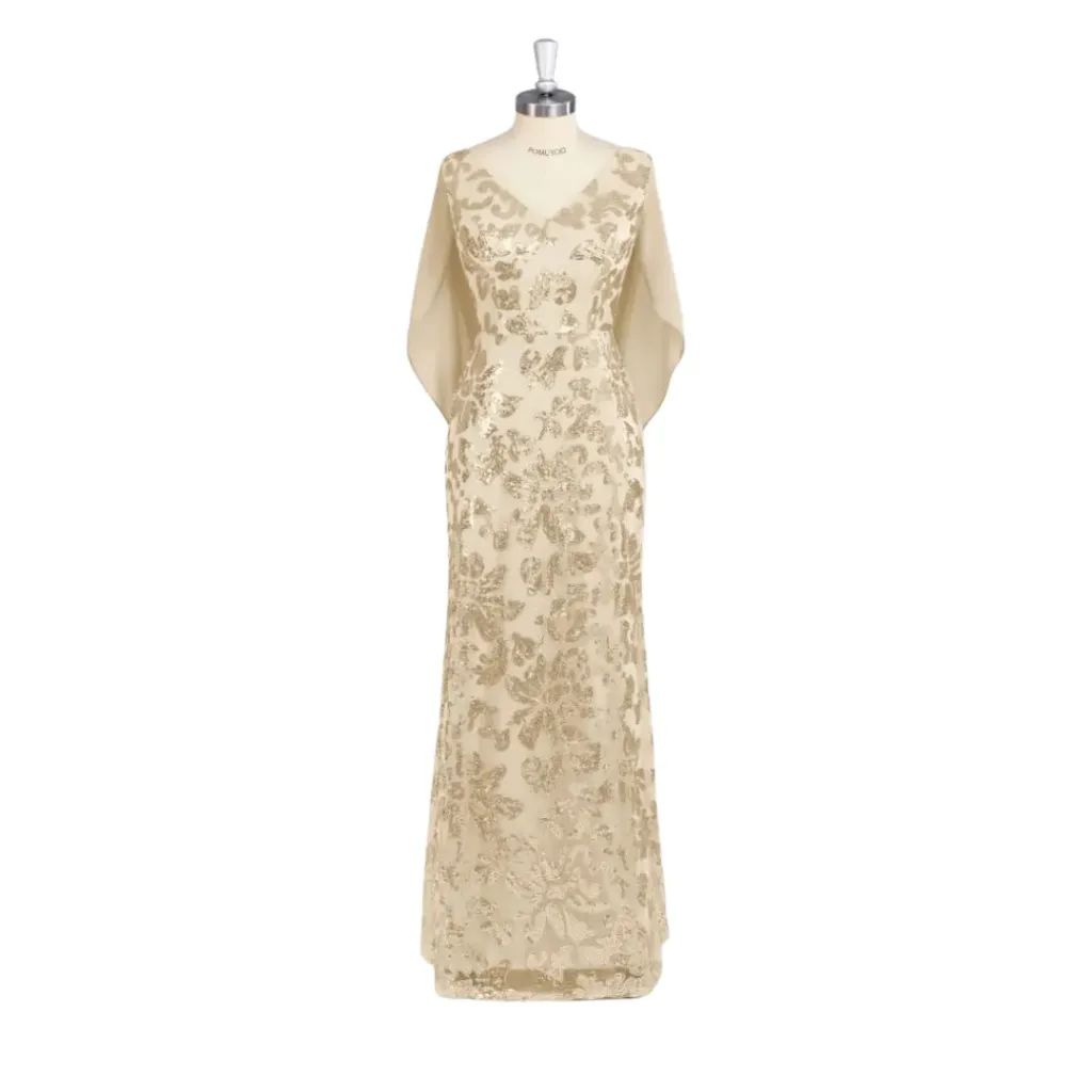 [511125] Vestido Bordado Imcactor C Dorado T XXL