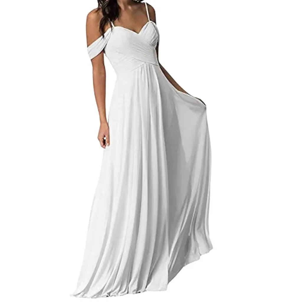 Vestido Liso Weinaze C Blanco T XL