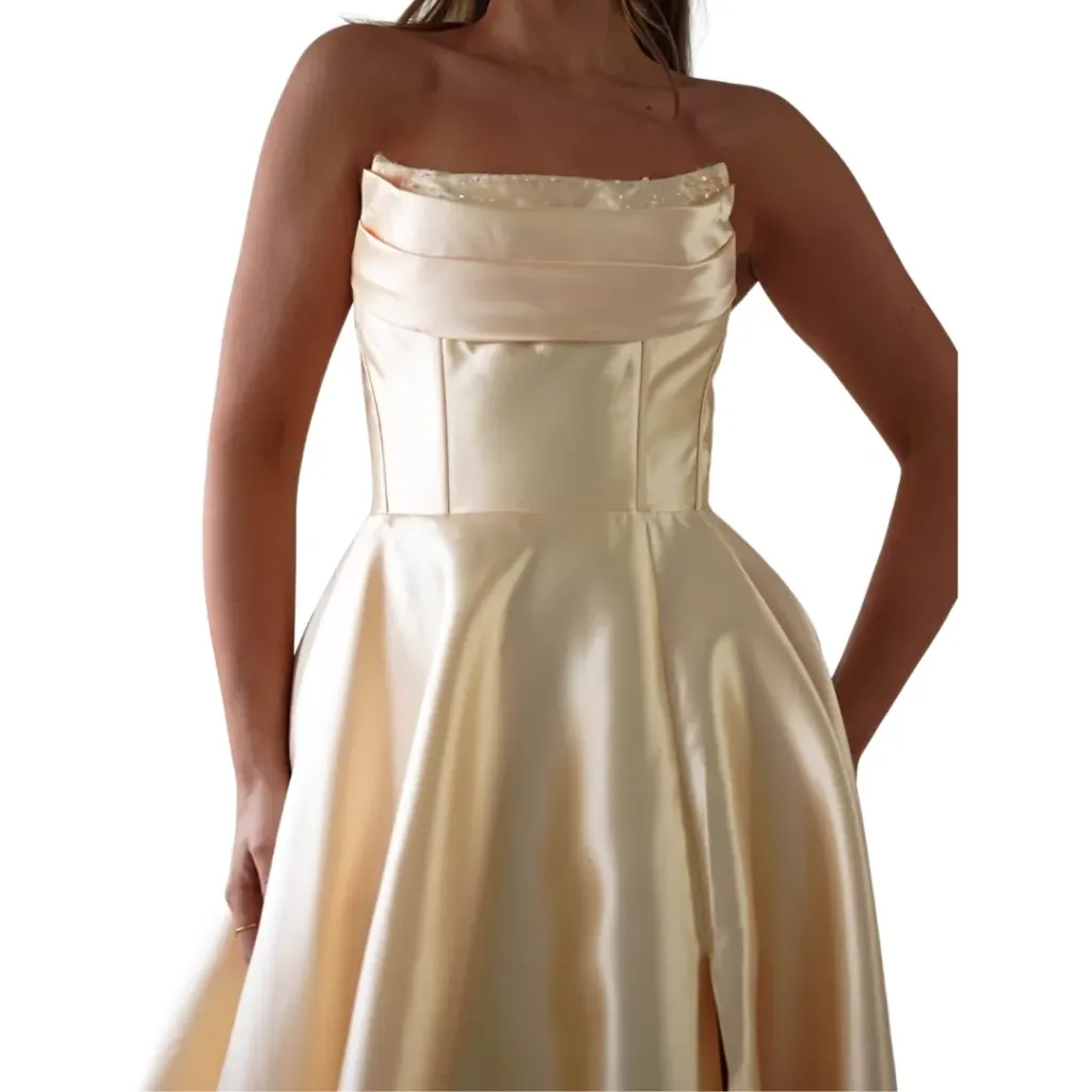 Vestido Liso Wear Your Love C Crema T XL