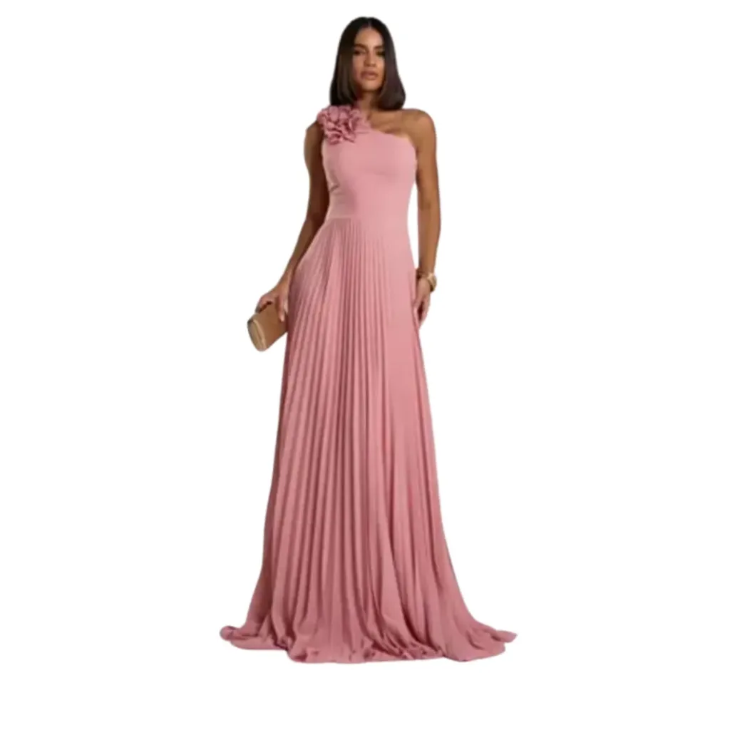 Vestido Liso Weinaze C Rosa T M