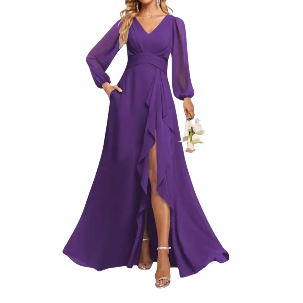 [511145] Vestido Liso Snownose C Violeta T XL