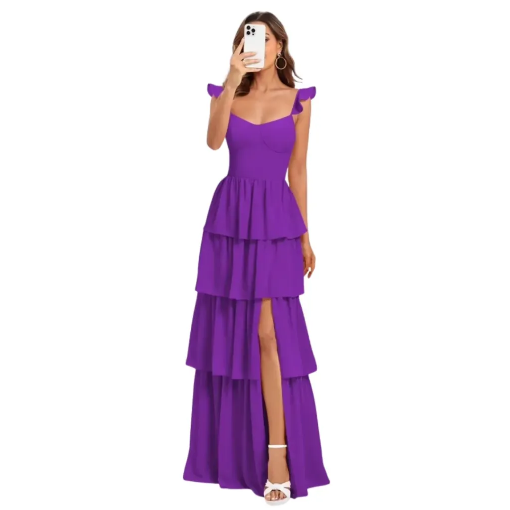 Vestido Liso Imcactor C Violeta T XS