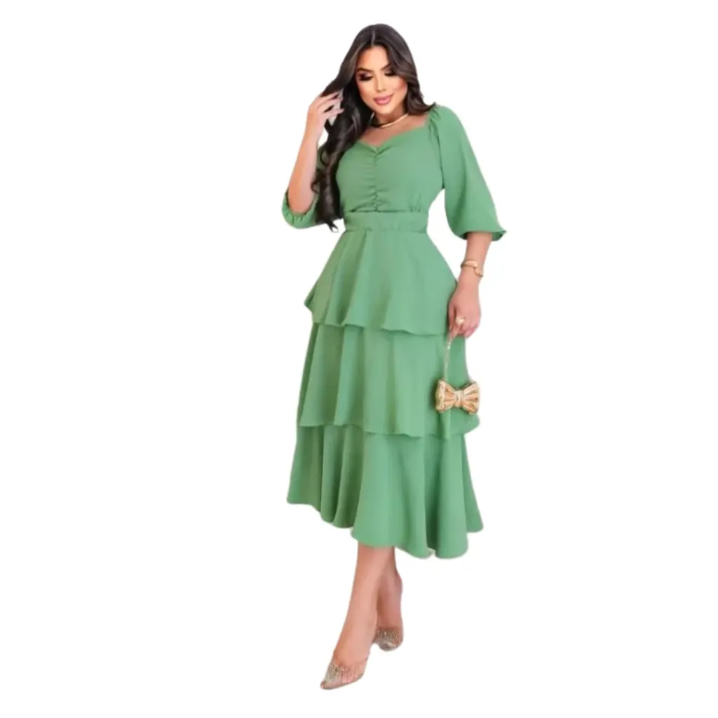 Vestido Formal dress C Verde T M