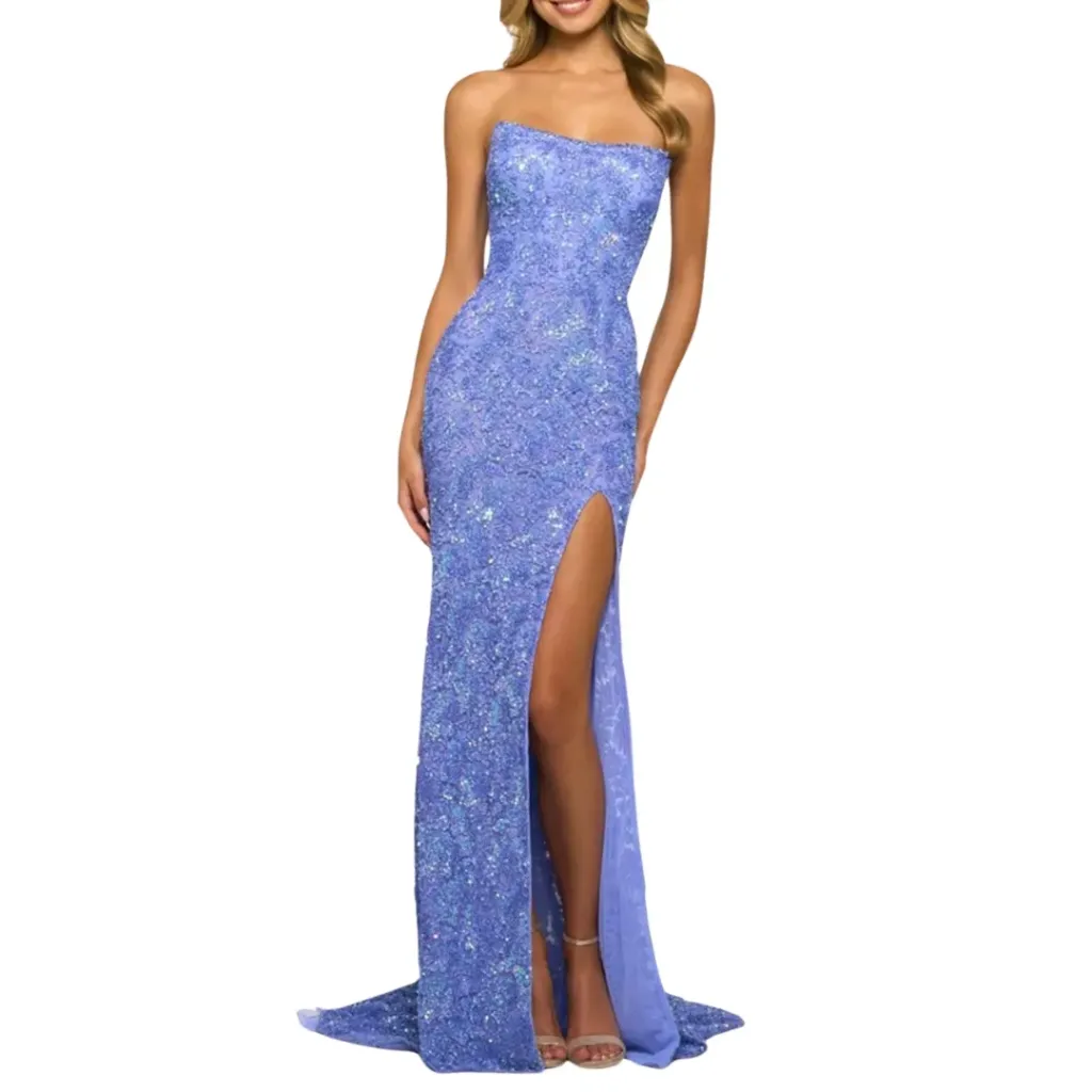 Vestido Weinaze C Lila con lententejuelas T XS