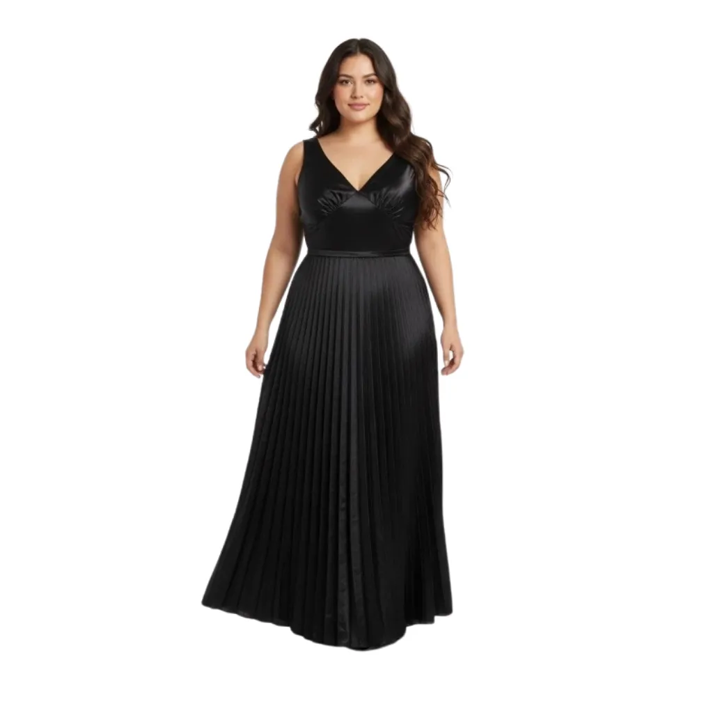 [511234] Vestido Liso Fashion C Negro T S