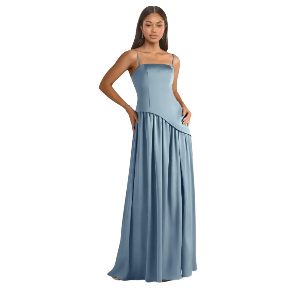 Vestido Liso Monvelli C Azul T S