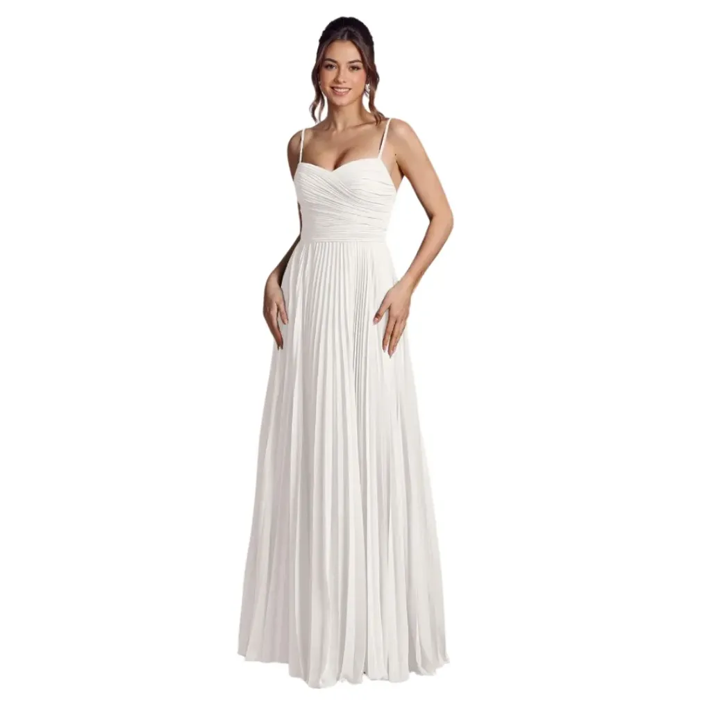 Vestido Liso Wenkafo C Blanco T S