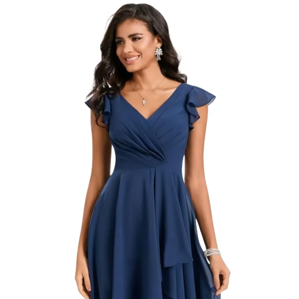 Vestido Monvelli C Azul marino T L
