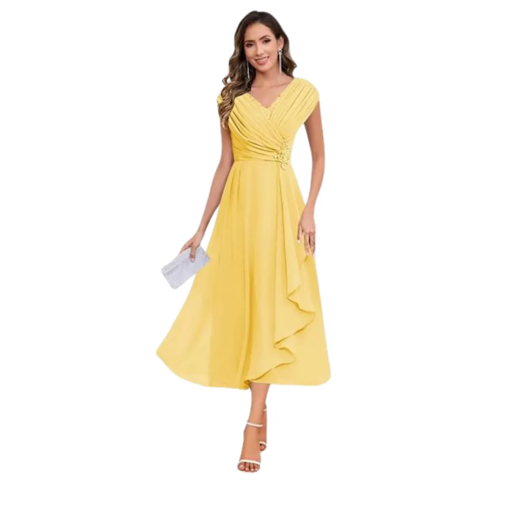 [511390] Vestido Liso Wear Your Love C Amarillo T XXL