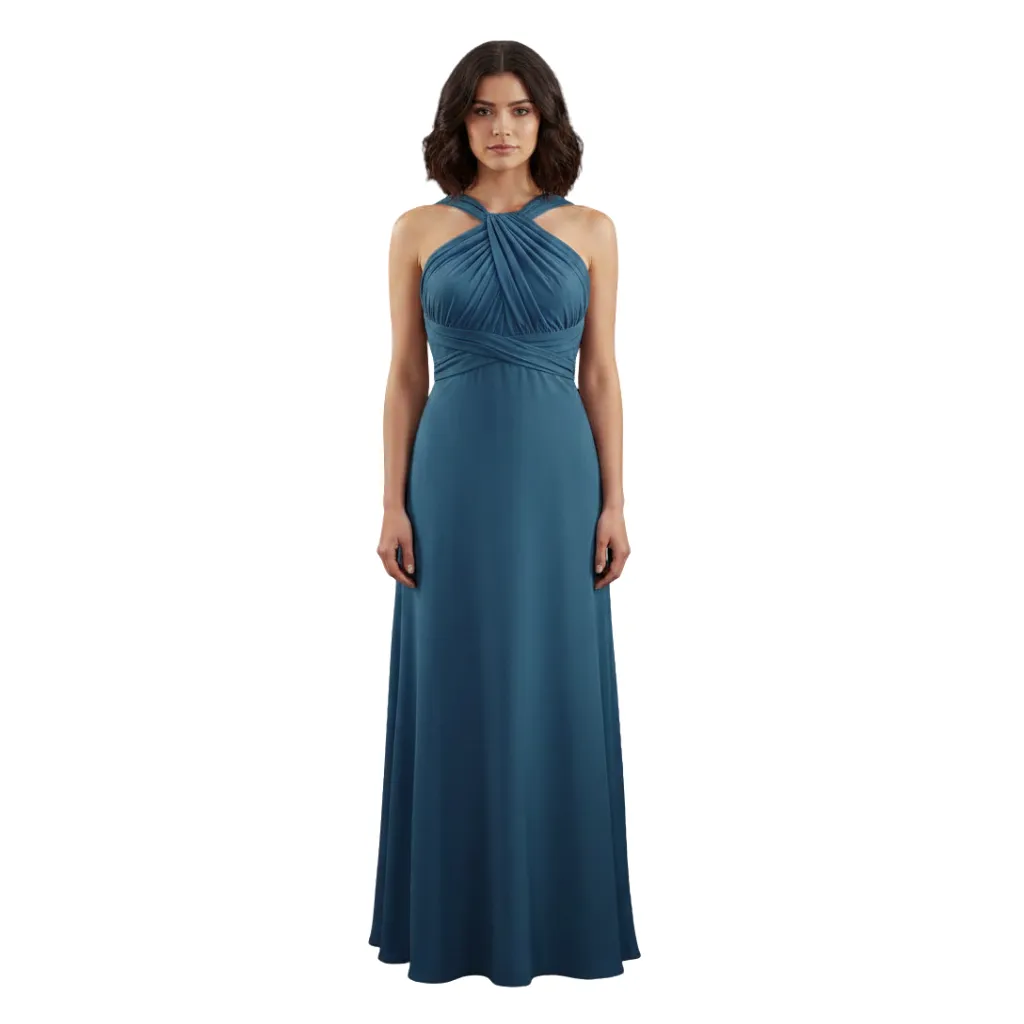 [511408] Vestido Formal Dress C Azul marino T XL