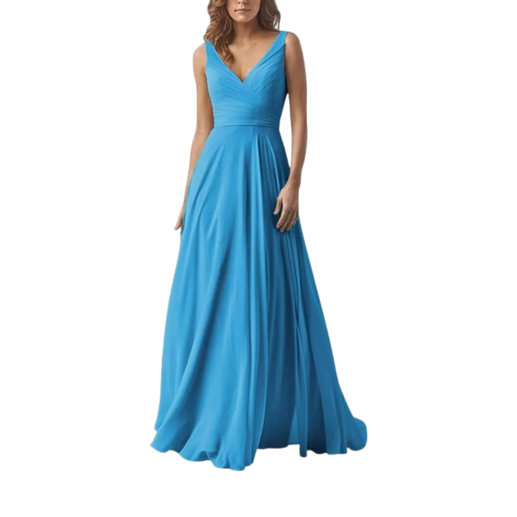 [511411] Vestido Formal Dress C Azul T M