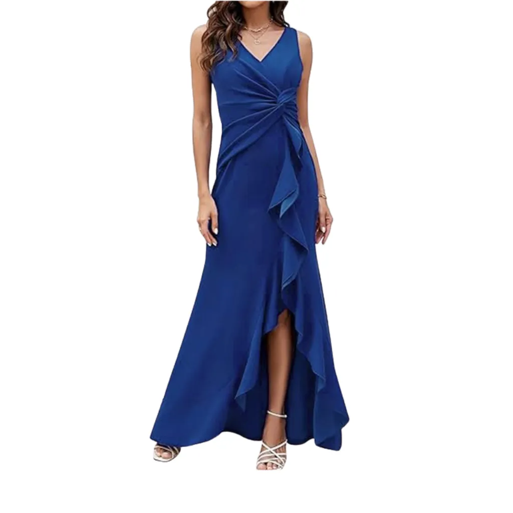 [511416] Vestido Formal Dress C Azul T M
