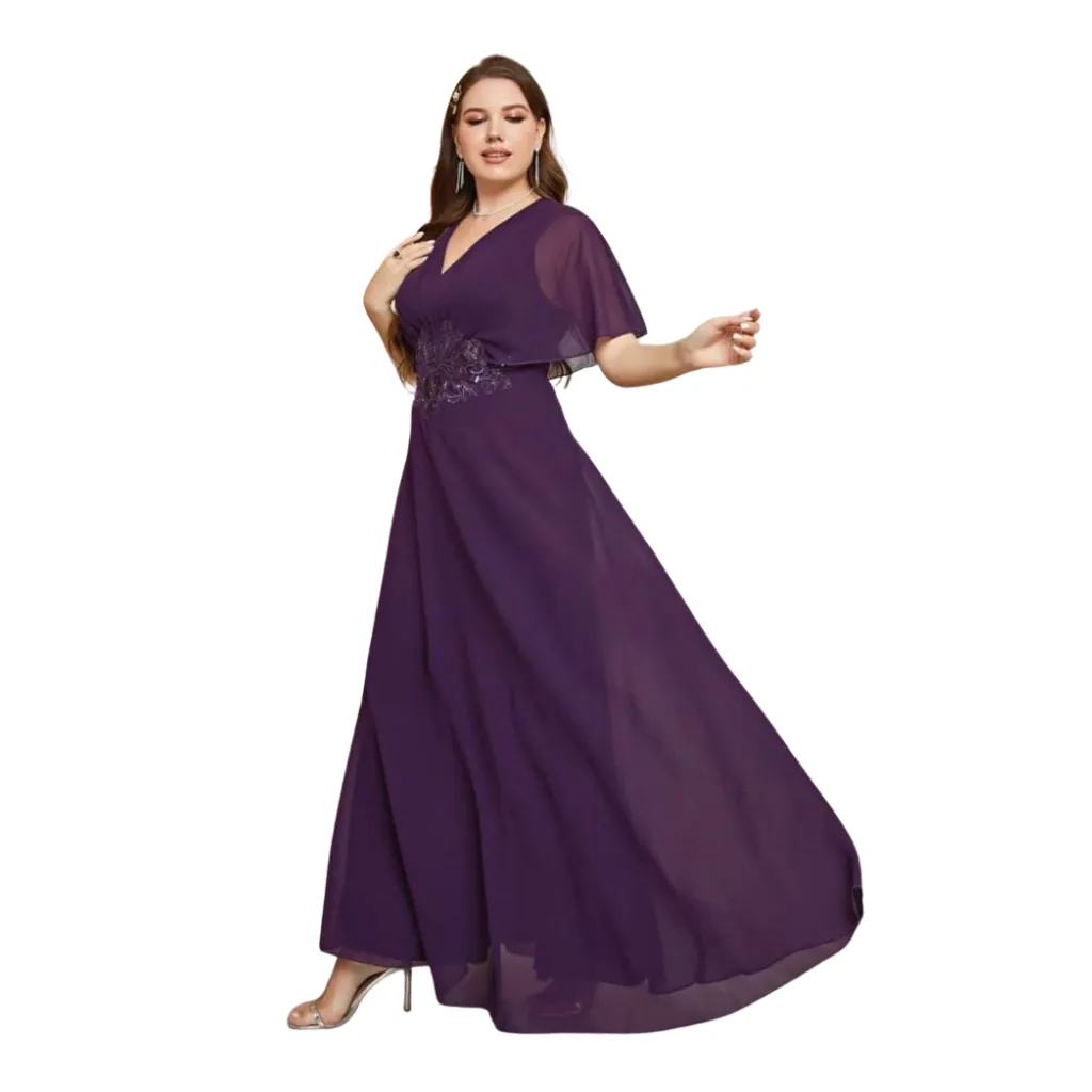Vestido Formal Dress C Morado T L