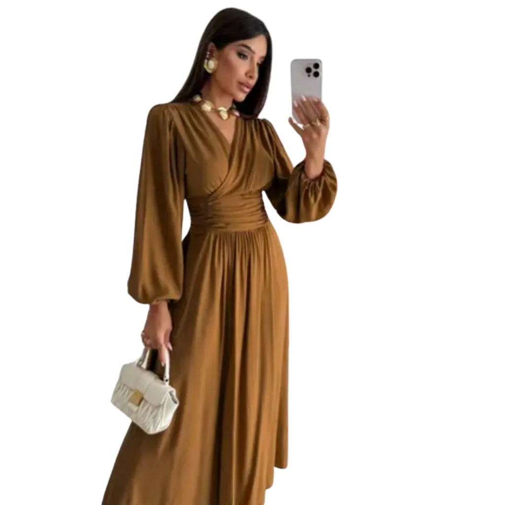 [511458] Vestido Formal Dress C Cafe T XL