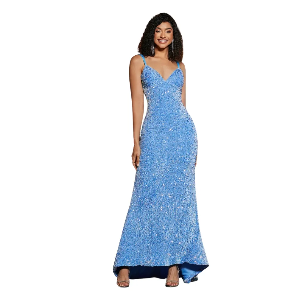 [511491] Vestido Lentejuelas Wear Your Love C Azul T XXXL