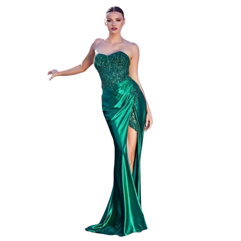 Vestido Bordado Wedding C Verde T L