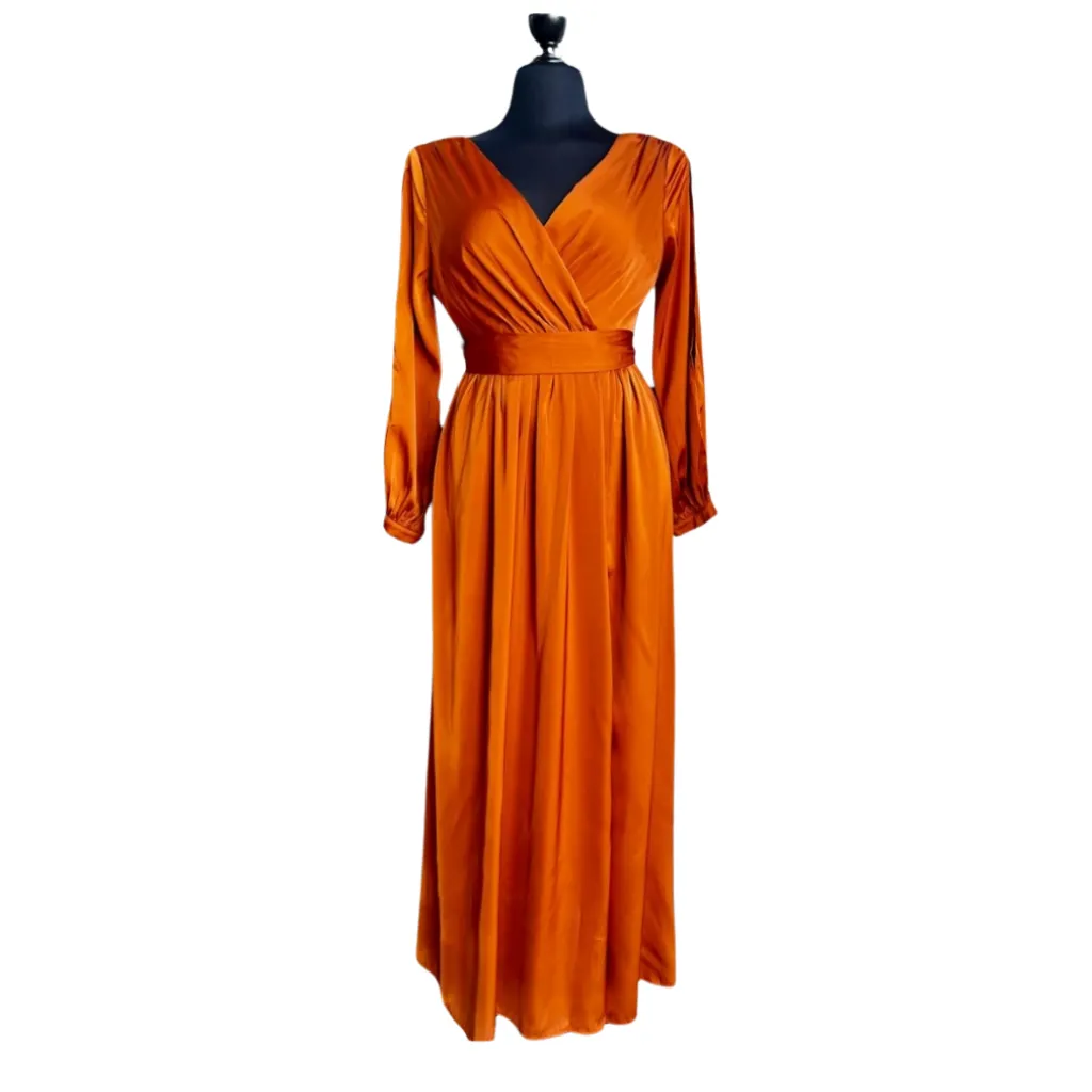 Vestido Formal Dress C Marron T S
