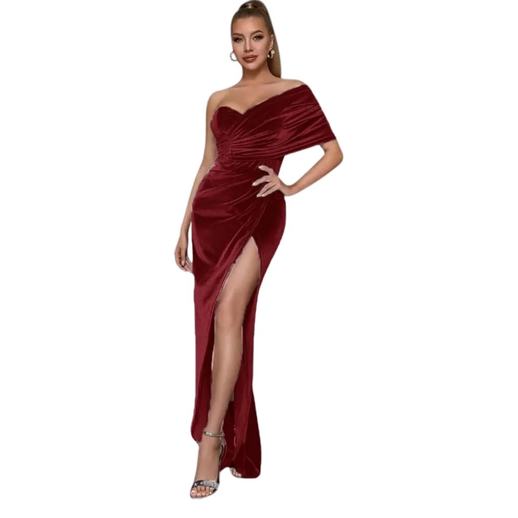 [511534] Vestido Liso Monvelli C Vino T L