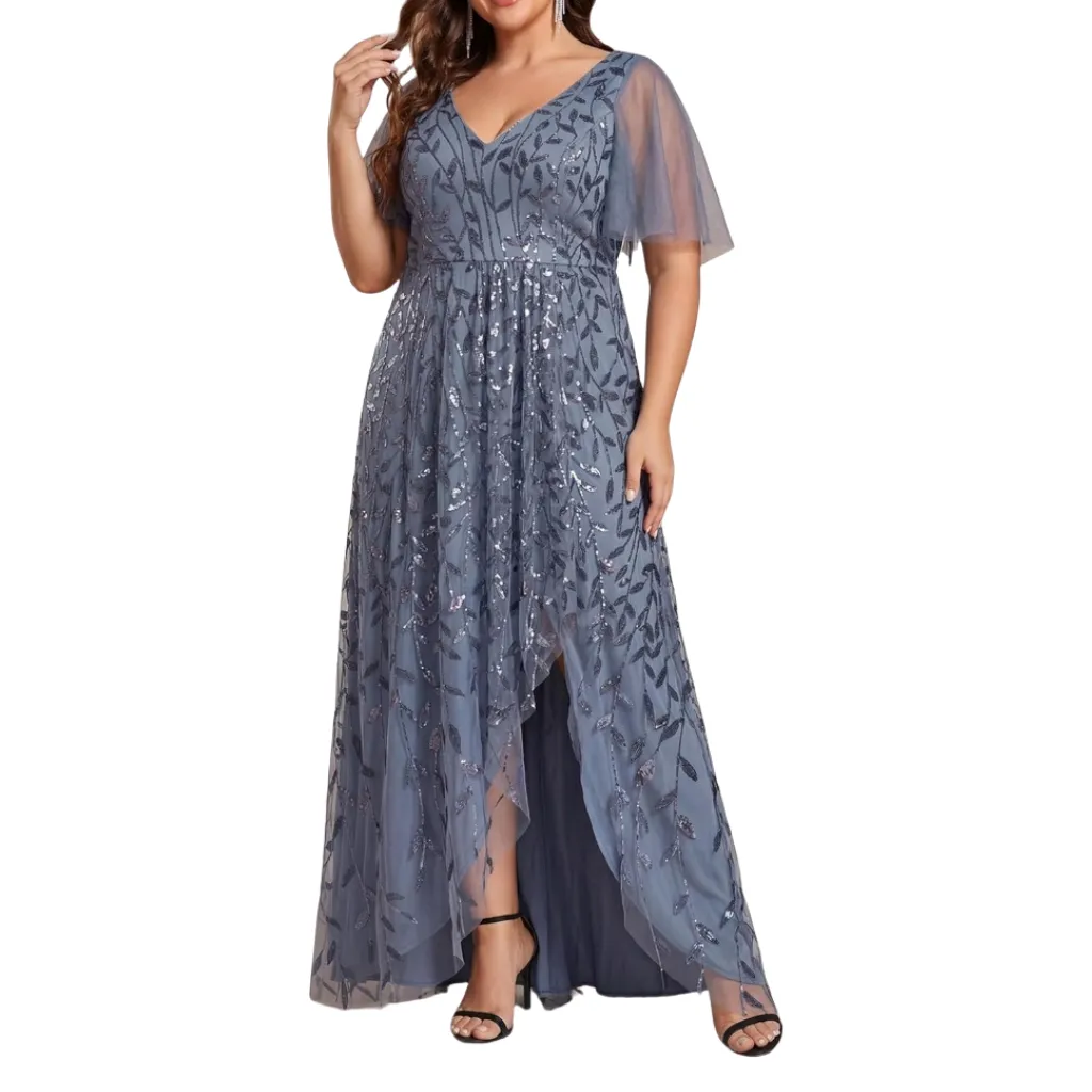 [511549] Vestido Pinup Fashion Bordado C Azul marino T L