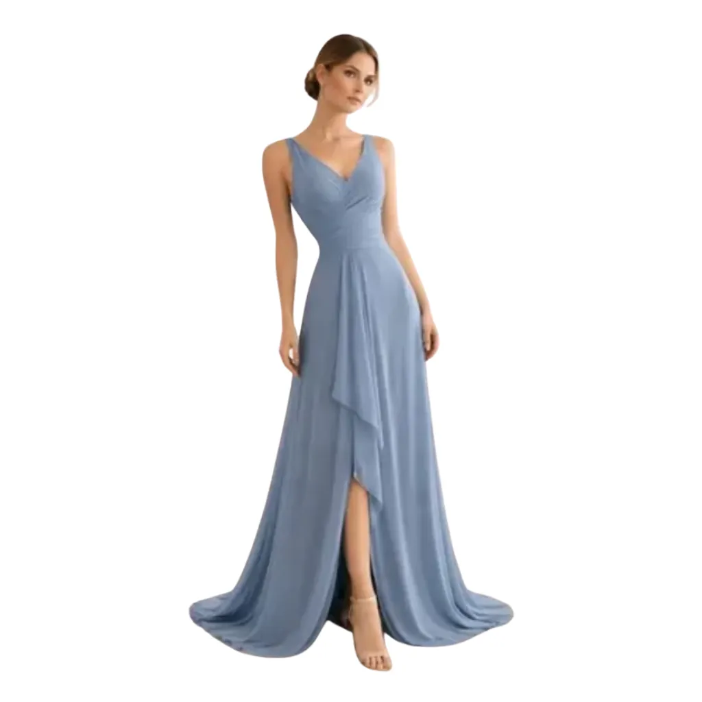 Vestido Liso Wear Your Love C Azul T S