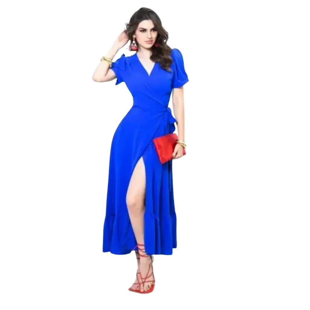 Vestido Liso Weat Your Love C Azul Rey T XL