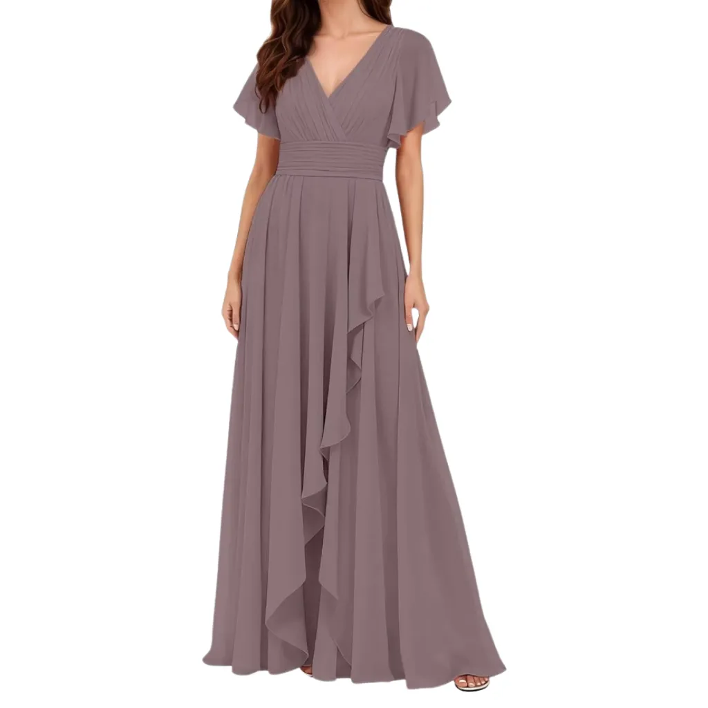[511613] Vestido Liso Weinaze C Morado T L