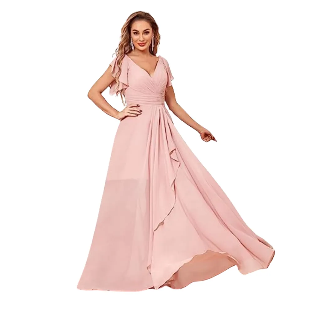 Vestido Liso Inewer C Rosa T L