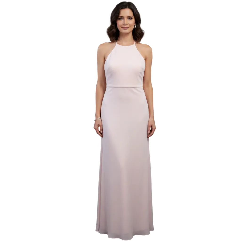Vestido Liso Formal C Rosa T XS