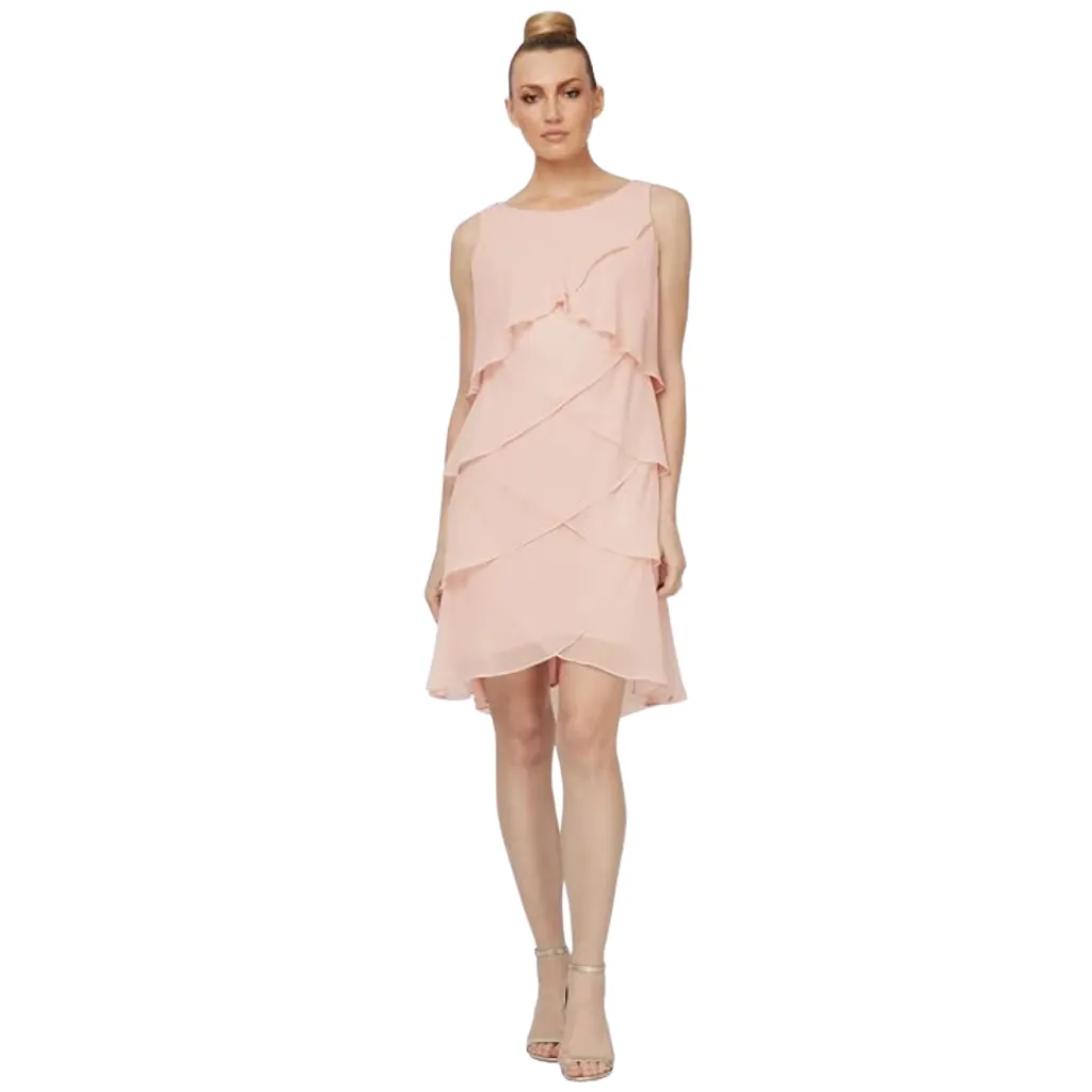 Vestido Liso Formal C Rosa T L