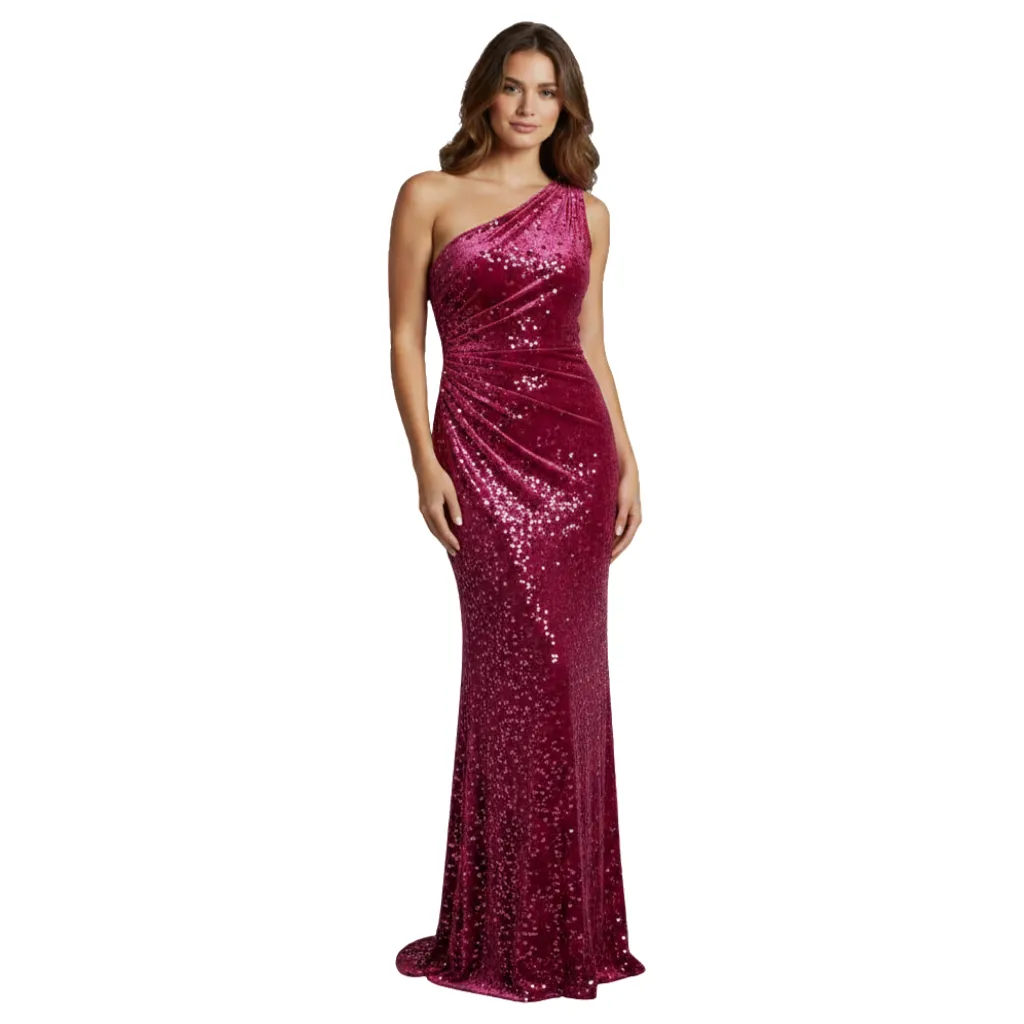 [511735] Vestido Lentejuelas Formal C Rosa T XXL