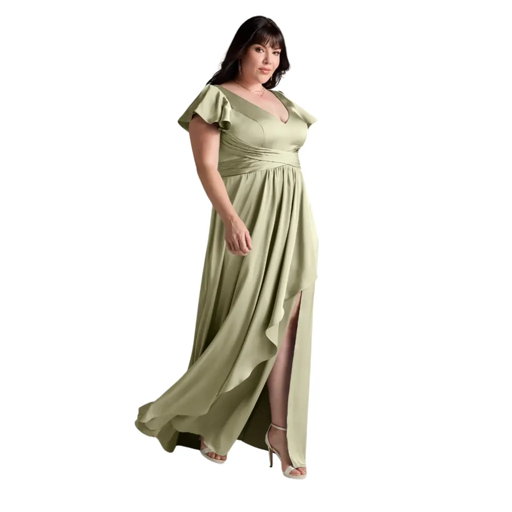 [511772] Vestido Liso Fashion C Verde T XXL