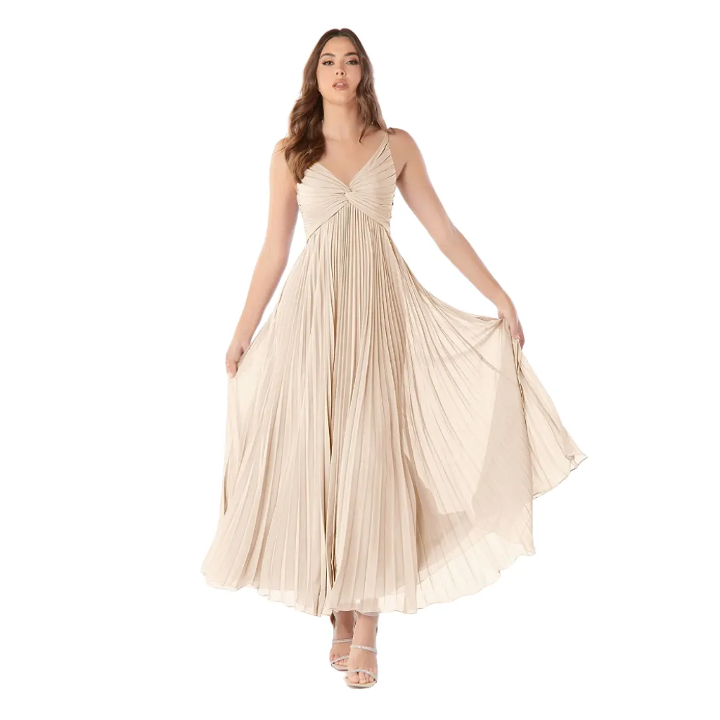 Vestido Liso C Beige T M