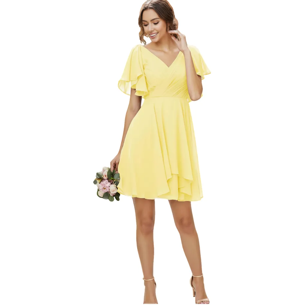 [511796] Vestido Liso Corto Monvelli C Verde T XL