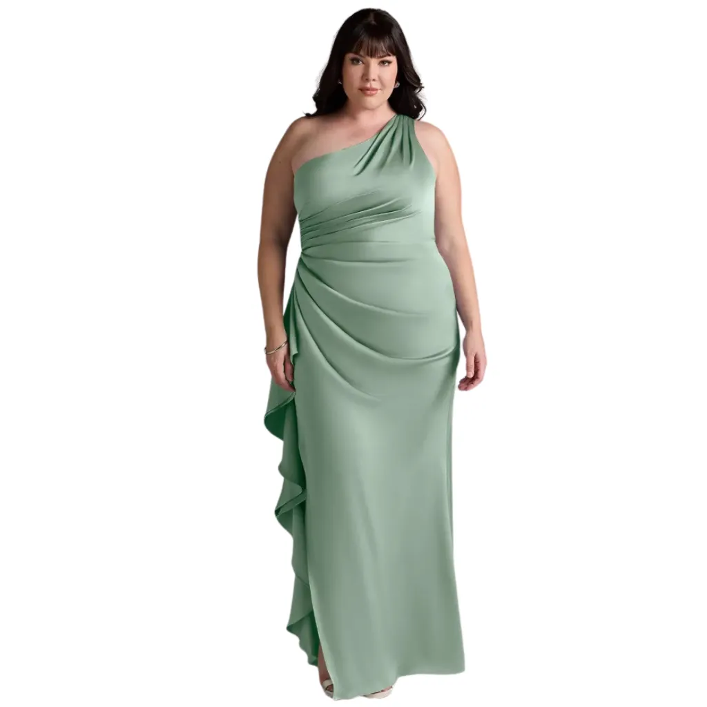 [511798] Vestido Liso Formal C Verde T XXL