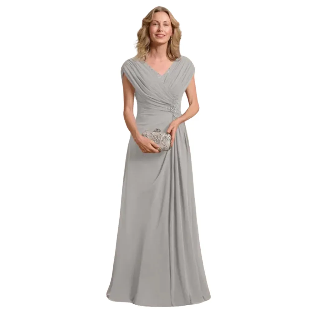 Vestido Liso Formal C Azul T XL