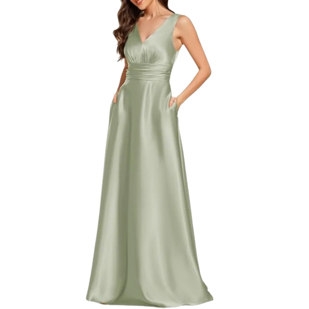 [511829] Vestido Liso Formal C Verde T S