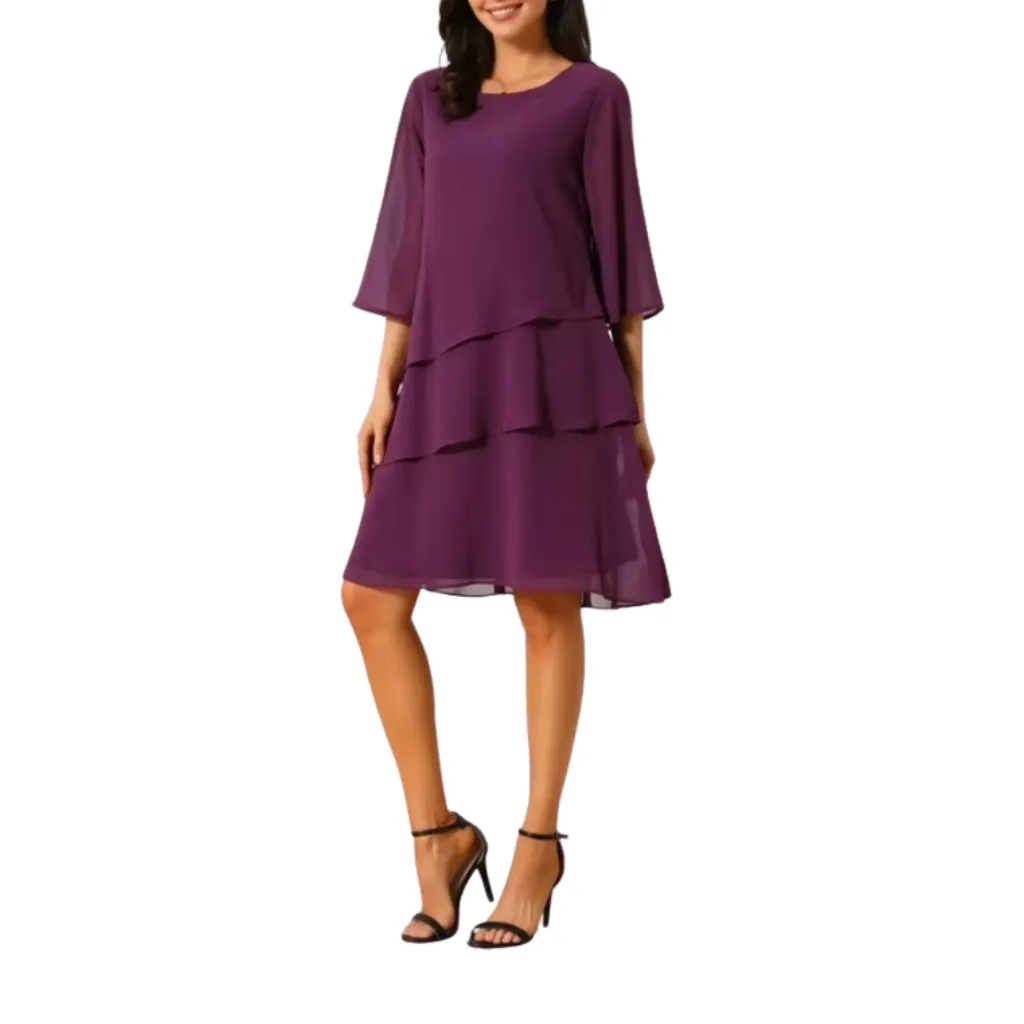 [511848] Vestido Liso High End C Violeta T XL