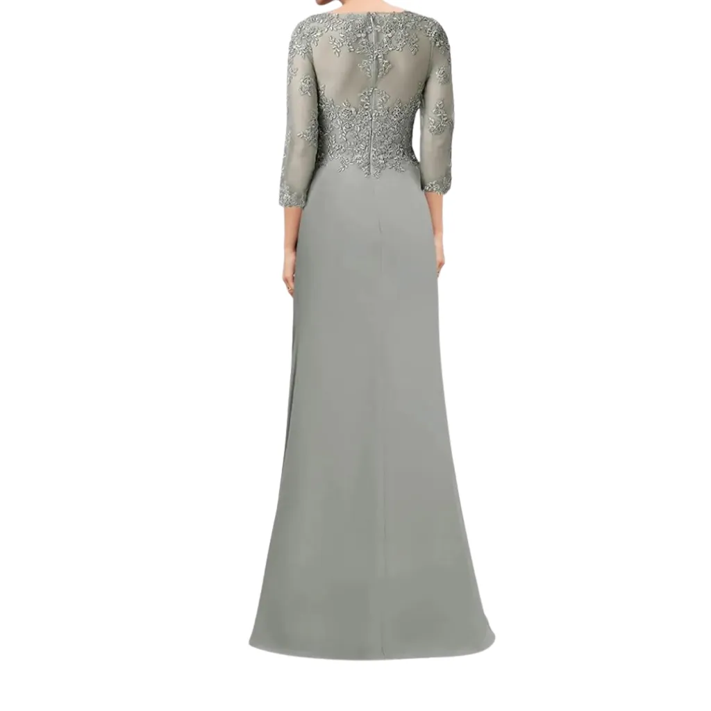 [511861] Vestido Bordado Formal C Verde T S