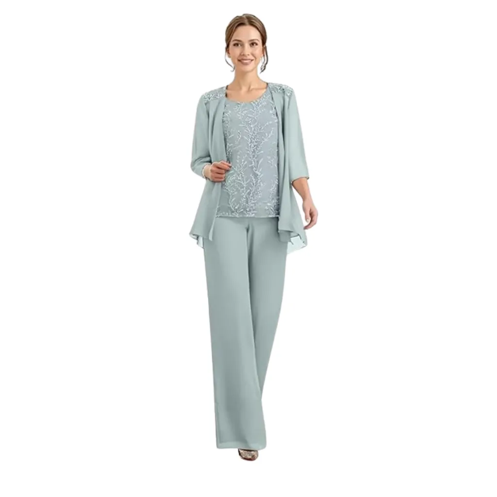 [511908] Conjunto Lentejuelas Formal C Verde T L