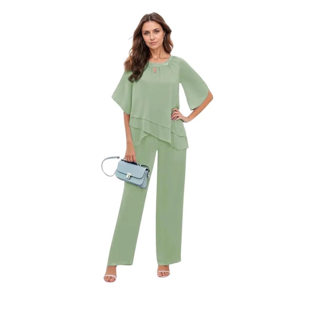 [511922] Conjunto Lentejuelas Formal C Verde T XXXL