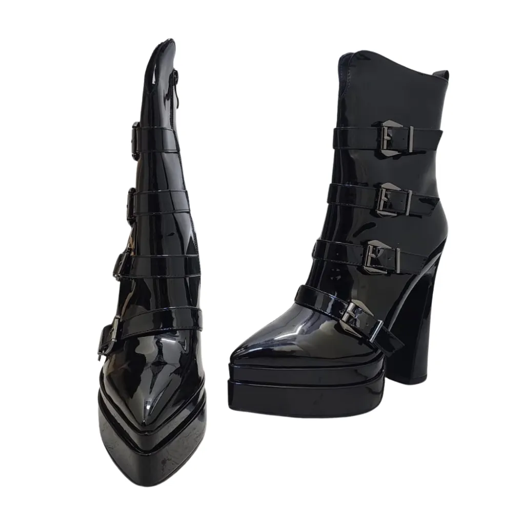 Bota Charol C Negro T 25