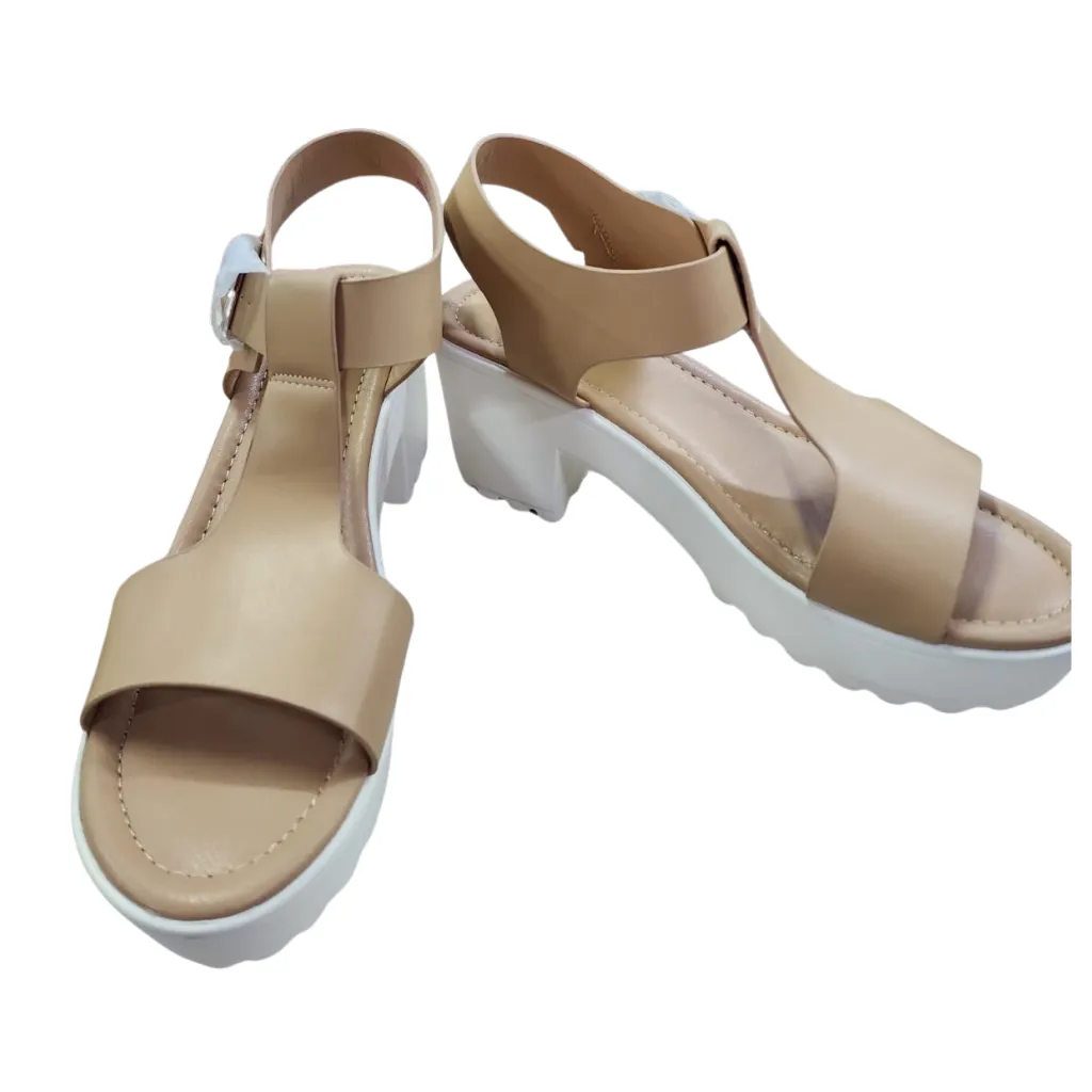 Huarache Adams C Beige Blanco T 24.5
