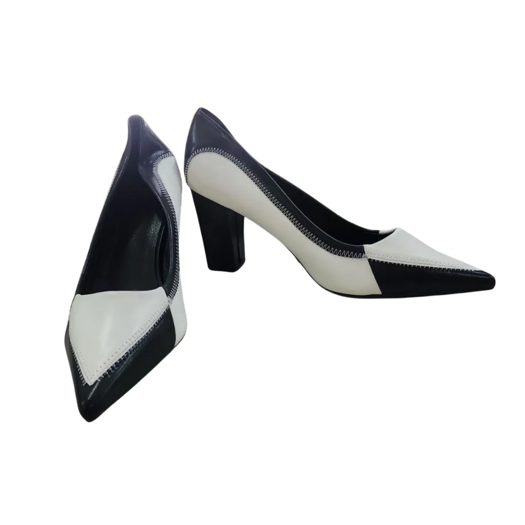 Zapatilla Picuda C Blanco Negro T 25